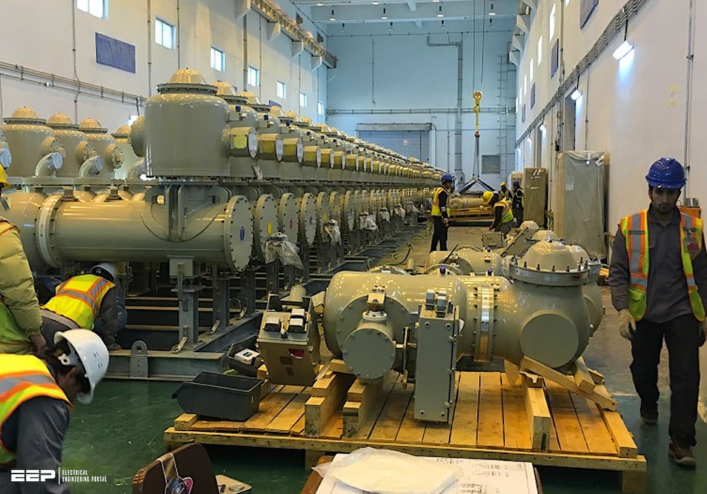 Substation engineers preparing GIS extension