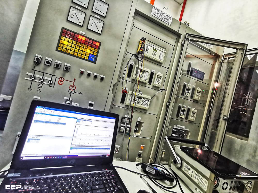Testing of relay panels